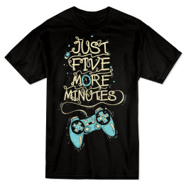 Just five more minutes T-Shirt - Black